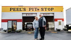 Business blooms for Pit's Peel Stop owners Barry Jr. and Janice Peel. Business blooms for Pit's Peel Stop owners Barry Jr. and Janice Peel.