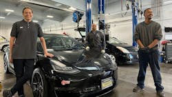 Getting Technical Technicians at Earthling Automotive get hands-on experience with electric vehicles. Getting Technical Technicians at Earthling Automotive get hands-on experience with electric vehicles.