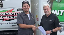 Gonzalez (left) and AACF Executive Director Joel Ayres (right).
