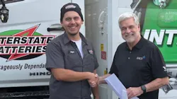 Gonzalez (left) and AACF Executive Director Joel Ayres (right).