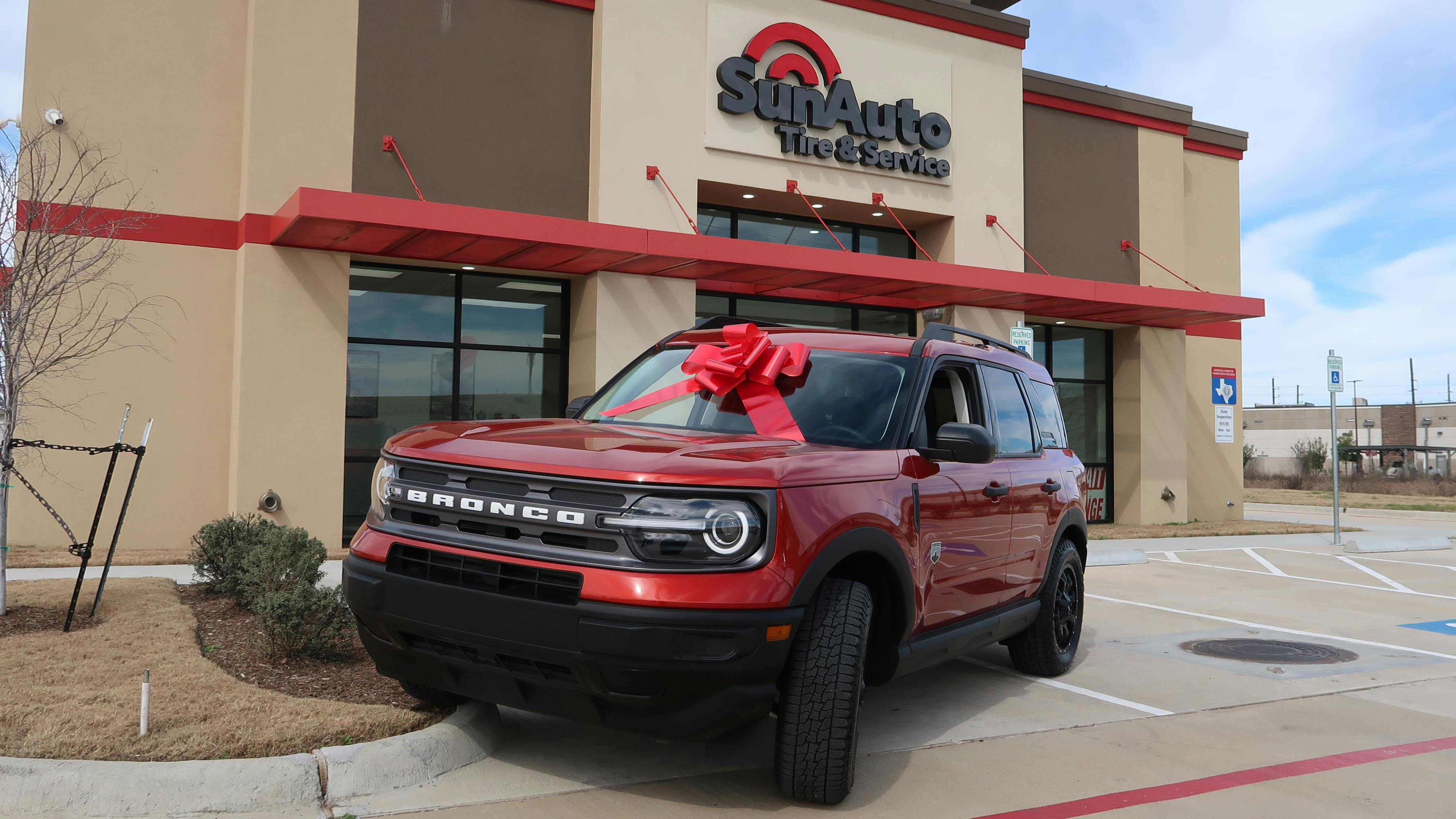 Lowell Anderson's &ldquo;Hot Pepper Red&rdquo; 2023 Ford Bronco Sport.