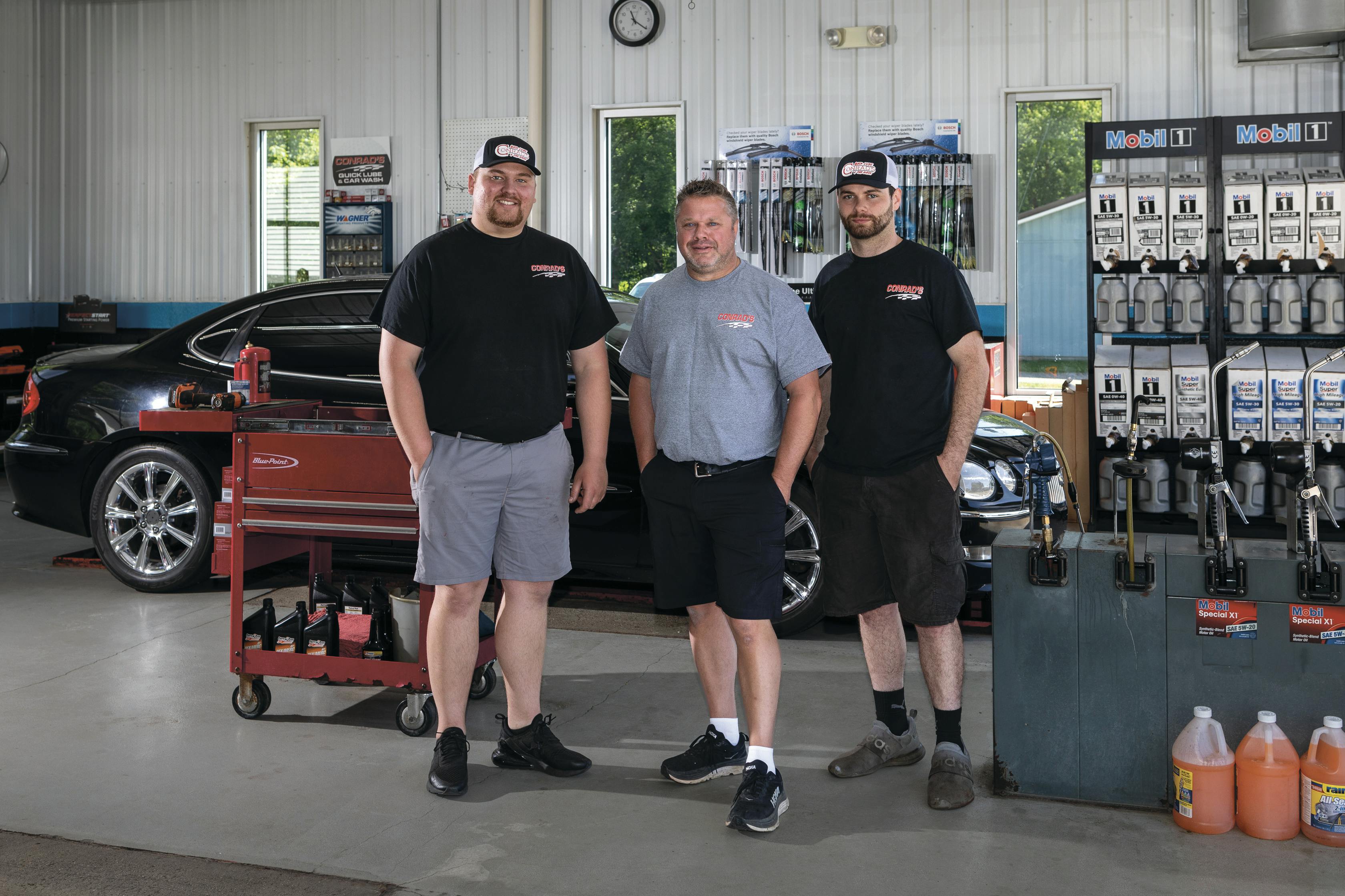 Shared Space Mike Mouch hires those with technical ability and who fit well with the shop culture at his Michigan quick lube and car wash.