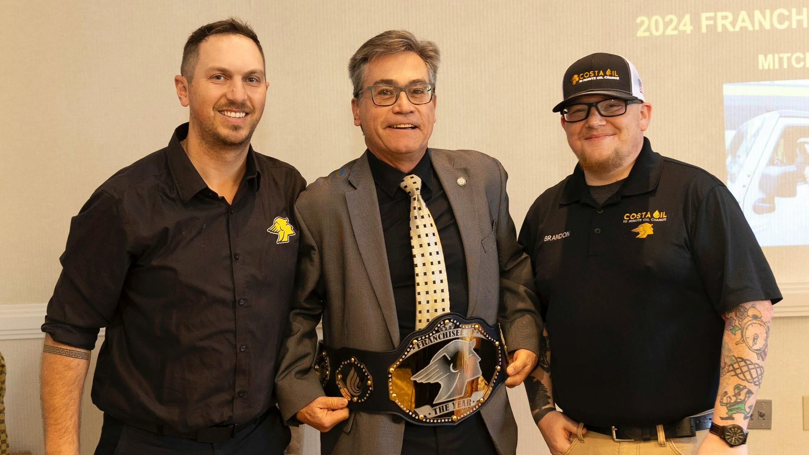 (L-R) Costa Kapothanasis, Mitch Urbytes, and Chief Operating Officer Brandon Cornelius.