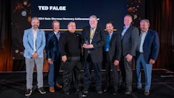 Left to Right: Mark Pereira, Midas Division Vice President; Jim Miller, Midas Division Vice President; Lenny Valentino, Jr. President & COO of Midas; Ted Falge, Midas Field Operations Specialist; Joe Guerrero, Midas Division Vice President; Tom Schippel, Division Sales & Operations Manager; Ralph Luberda, Midas Division Vice President. Left to Right: Mark Pereira, Midas Division Vice President; Jim Miller, Midas Division Vice President; Lenny Valentino, Jr. President & COO of Midas; Ted Falge, Midas Field Operations Specialist; Joe Guerrero, Midas Division Vice President; Tom Schippel, Division Sales & Operations Manager; Ralph Luberda, Midas Division Vice President.