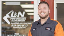 Lucas Underwood, president of L&N Performance Auto Repair in Blowing Rock, North Carolina Lucas Underwood, president of L&N Performance Auto Repair in Blowing Rock, North Carolina