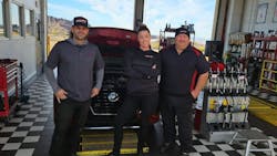Amanda Saraiva with members of her Victory Lane team. Amanda Saraiva with members of her Victory Lane team.